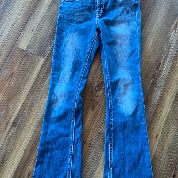Juniors size 7 Fire & Rain Bootcut Cross Jewels Jeans - Picture 4 of 5